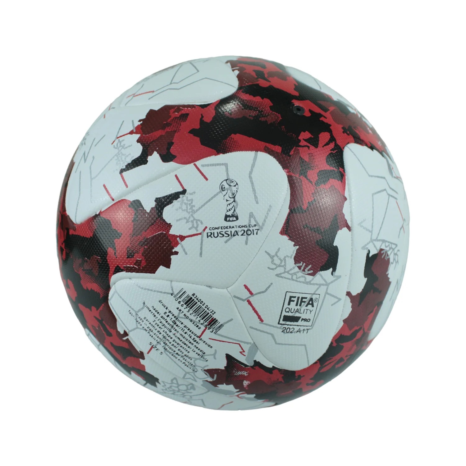 Krasava Soccer Ball – Confederations Cup 2017 Russia – Official Size 5 Official Weight - Image 2