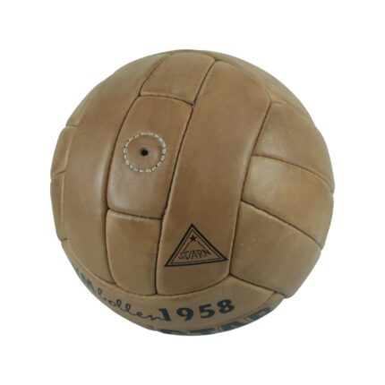 Top Star World Cup 1958 Match Ball Official Size 5 Official Weight Vintage Ball Real Leather Made Brown Color