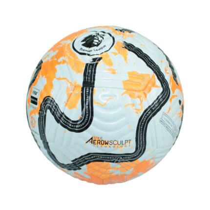 Nike Flight Premier League 2023-24 Soccer Ball | Official Size 5 Official Weight | Orange Black Stripe