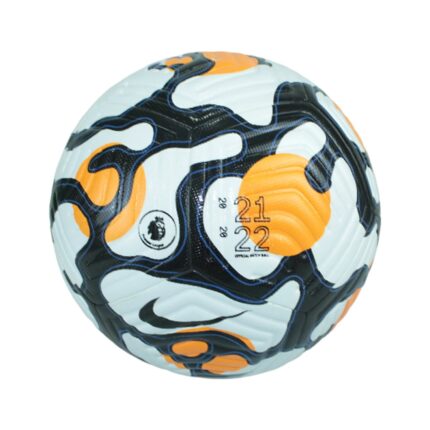 Nike Premier League 2021-22 Soccer Ball | Official Size 5 Official Weight | White Orange Black Color Combo